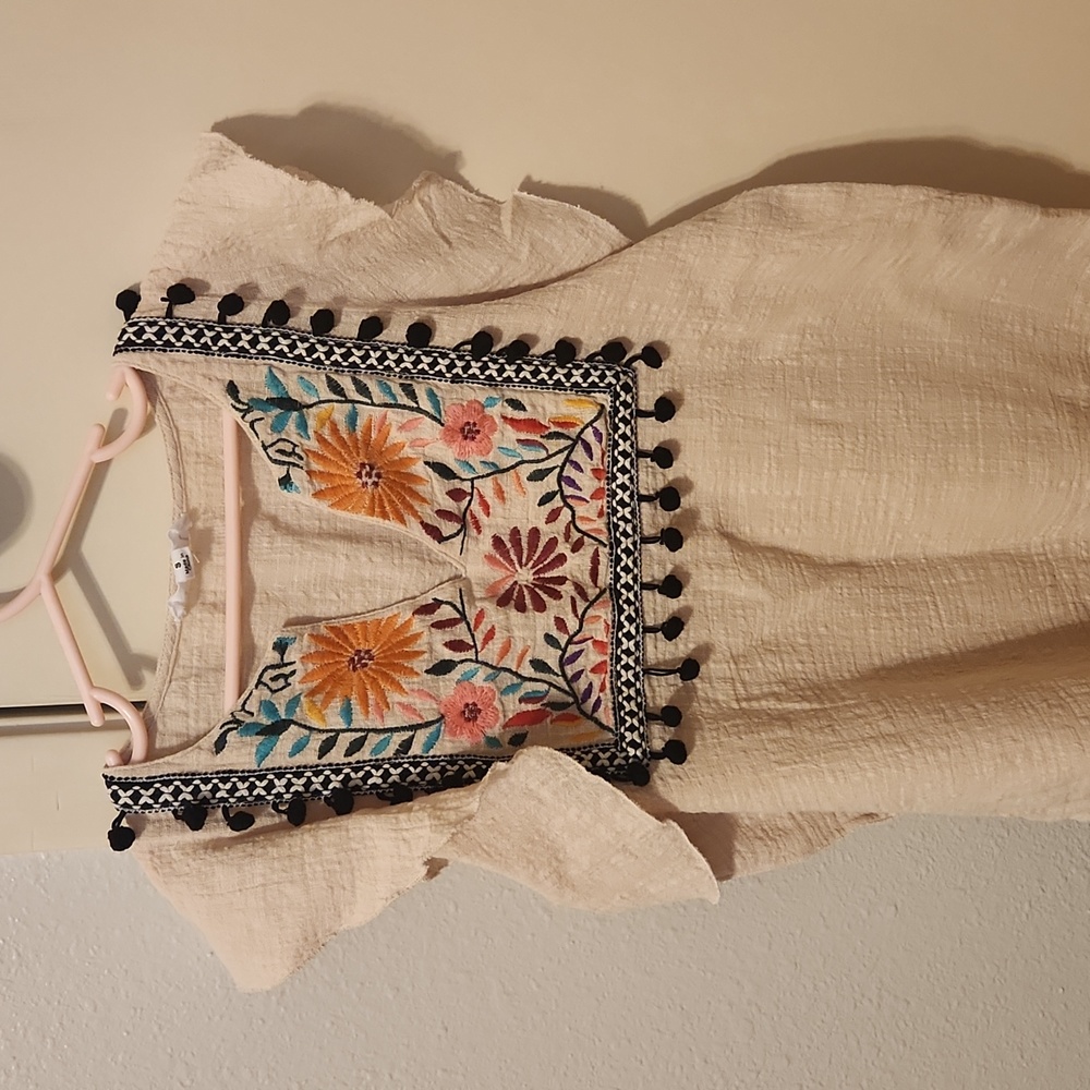 Boho Embroidered top